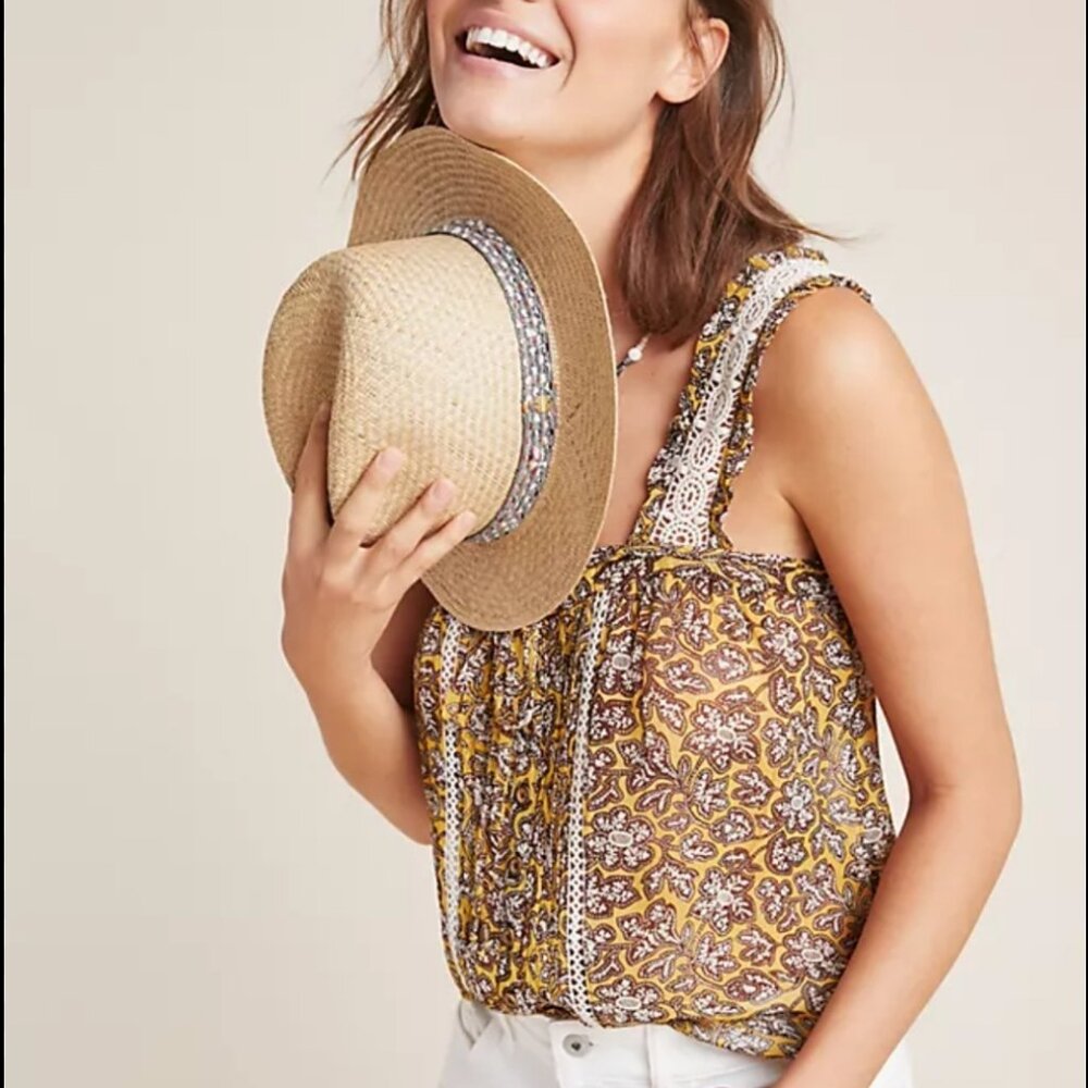 Anthropologie Bardot Boho Blouse